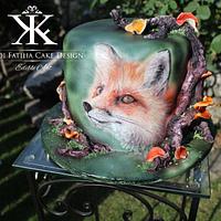 Handpainted fox Handpainted fox