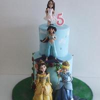 jasi's 5th birthday princess cake
