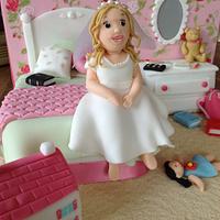 Little girls Bedroom cake