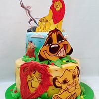 simba lion king cake