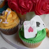 A pretty Mad Hatter cupcake order!