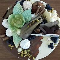 Chocolate,mascarpone and fruit cake
