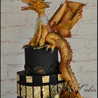 Dragon wedding cake Perth Royal Show 2016 Master Section - Gold