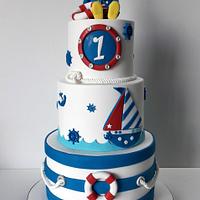 Sailor Mickey Mouse cake