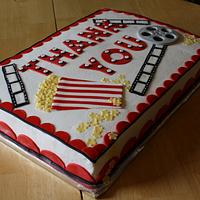 Thank You Movie Themed Sheet Cake