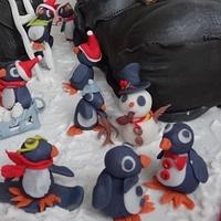 Penguin Party at Santa's!
