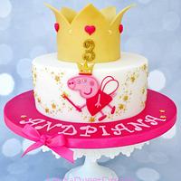 Princess Peppa pig cake.