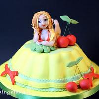 Sweet Cherry Girl Cake