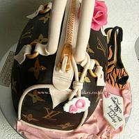 Louis Vuitton inspired Handbag Cake for Shireen's 40th ~