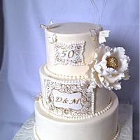 50th Wedding anniversary Butterfly cake