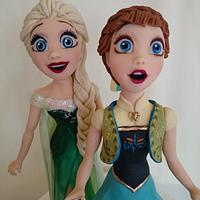 Some figurine fondant toppers