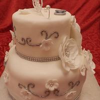 anniversary wedding cake