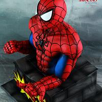 Spiderman Bust Cake 