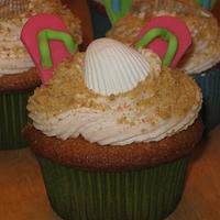 Toes In the Sand Cupcakes