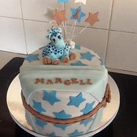 Gumpaste Giraffe has a home :)..Marcell's First Birthday!