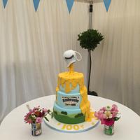 Centenary cake for the Duke & Duchess of Cornwall