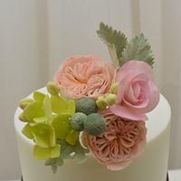 Spring Flowers on a Cake