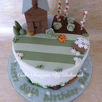 Gardener Birthday Cake