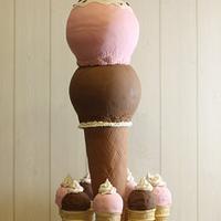 Ice Cream Cone Cake 
