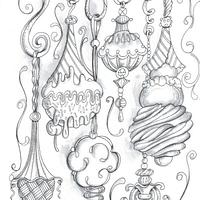 Twisted Treats Collaboration a coloring book by Colette Peters, pg. 30