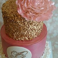 Gold, Pearls, and Pink Baby Shower 