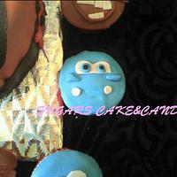 Draculaura Cake and Cars Cupcakes