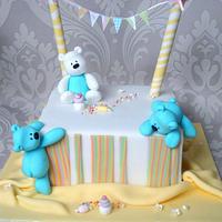 Teddy bear party cake