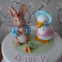 Beatrix Potter christening cake