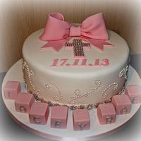Christening cake Christening cake