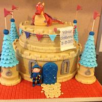 Mike the Knight christening cake