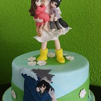 Wolfchildren themed cake