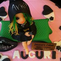 Avril Lavigne Cake Jannet Gòmez Cake Designer.