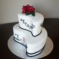 Paisley wedding cake and cake pops