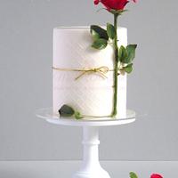 Rose Stem Valentine Cake