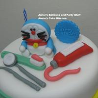 Doc Rey's Doraemon-Dentist Theme Cake