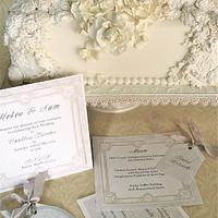 Ornate 4 tier wedding cake