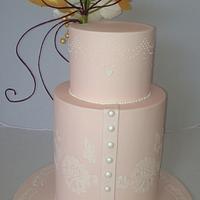 Two-tier Modern Wedding Cake 