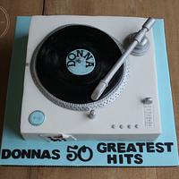 Record Player Cake with a hint of Michael Jacskon ;)