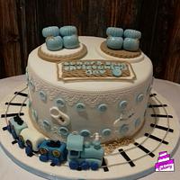 Twins Christening cake