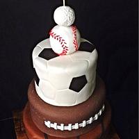 Sport balls cake