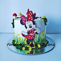 Minnie Mouse themed cake