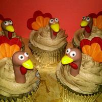Turkey cupcakes