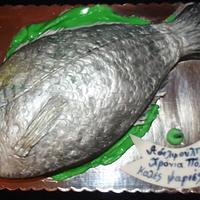 bream fish birthday cake