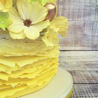 Fondant Cake Topper Sweet Easter Collaboration - Easter Flower Cake