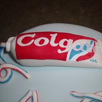 Colgate Toothpaste Cake