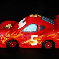 Mcqueen hand-painted car