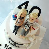 40th Character Cake