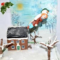Fondant cake topper Sweet christmas collaboration 2016 "the snowman"