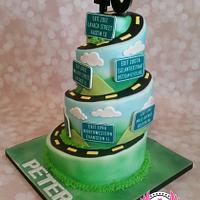 Road of Life 40th Birthday - Decorated Cake by Cakes - CakesDecor