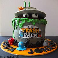 Trash pack theme cake